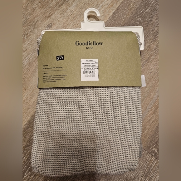 NEW mens goodfellow Large gray thermal longsleeve shirt target grey - Picture 5 of 7